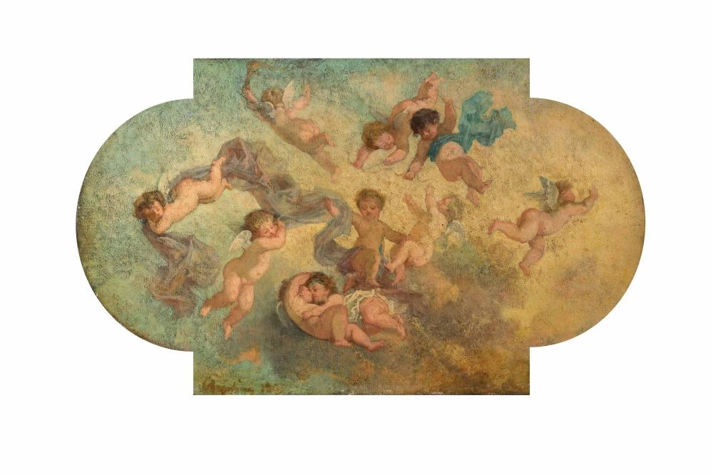 Charles Joshua Chaplin - Progetto per soffitto con putti